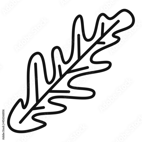 Rucola leaf icon outline vector. Arugula plant