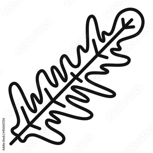 Vegetable rucola icon outline vector. Arugula salad