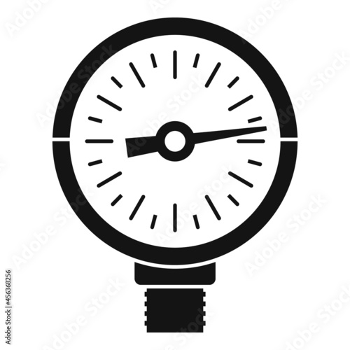 Bar manometer icon simple vector. Control device