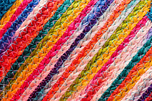 Colorful twine rope  pattern texture background.