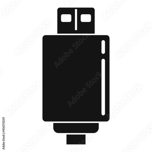 Wall charger icon simple vector. Mobile usb