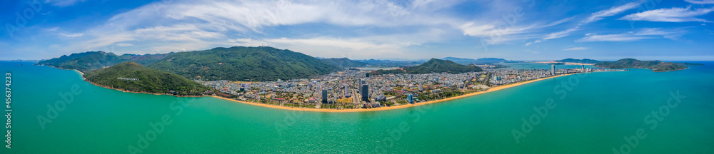 Aerial view of Quy Nhon city, Vietnam