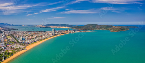 Aerial view of Quy Nhon city, Vietnam