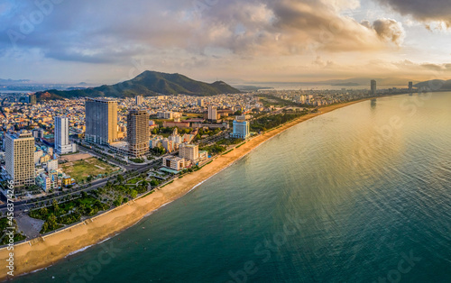 Aerial view of Quy Nhon city, Vietnam