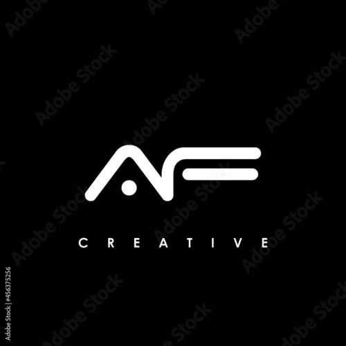 AF Letter Initial Logo Design Template Vector Illustration