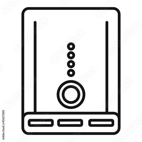 Power bank battery icon outline vector. Mobile charger