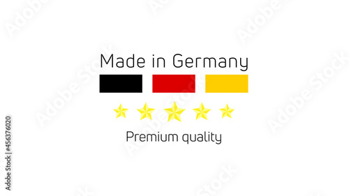 Made in Germany label, logo, emblem. Vector design.