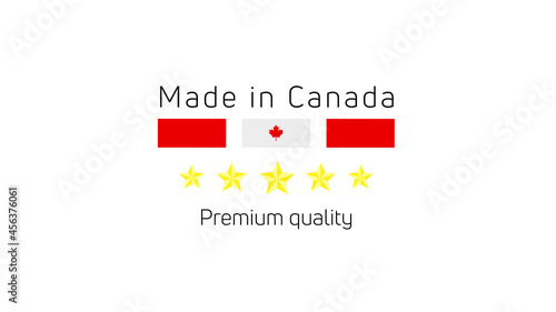 Made in Canada label. Canada quality badge. Vector design. Free Download Made in Canada label. Canada quality badge. Vector design. - GFXLoad
