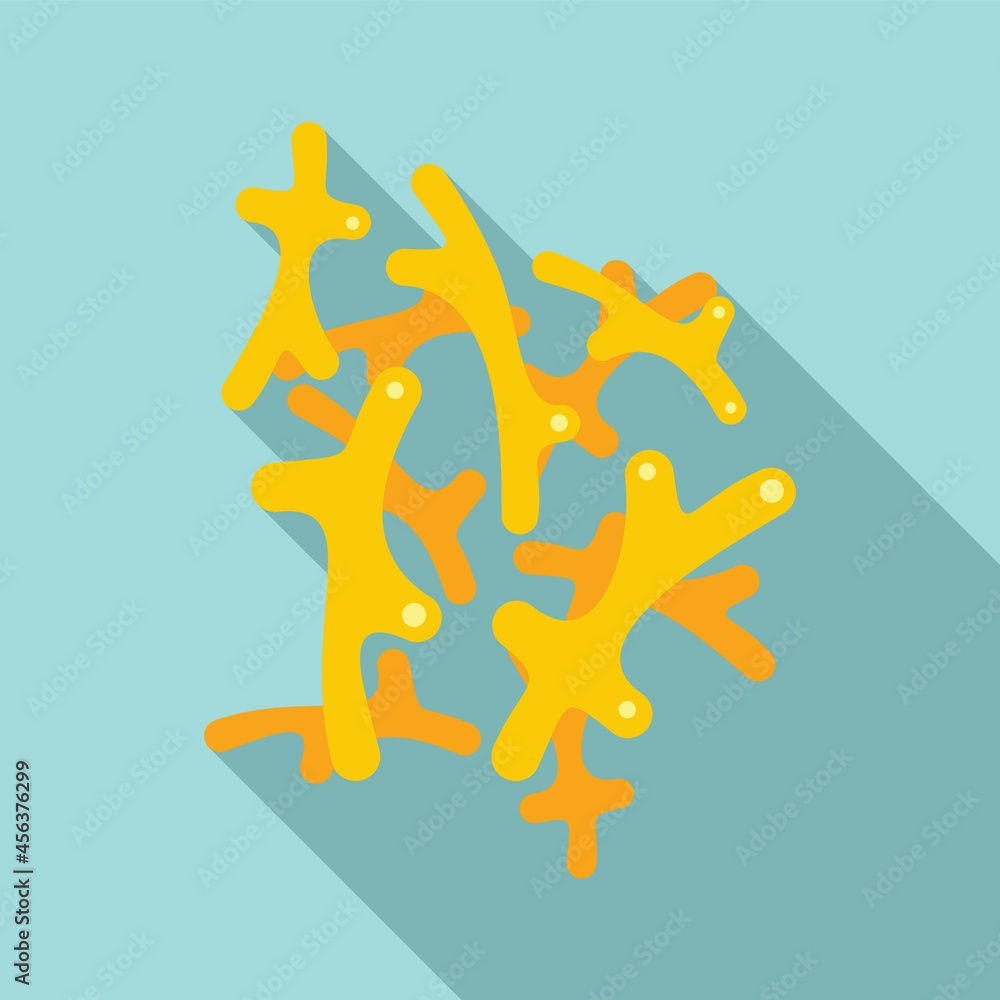 Obraz premium Bacterium icon flat vector. Gut probiotic