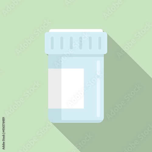Medical probiotic icon flat vector. Lactobacillus gut