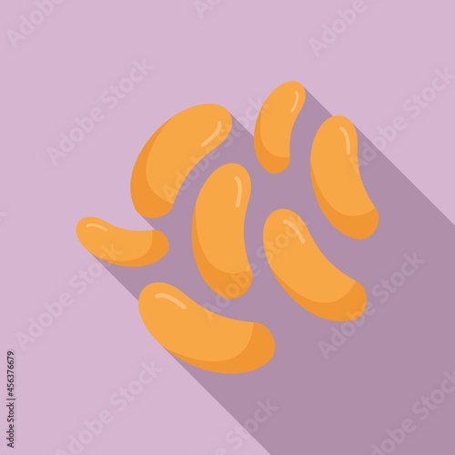 Bulgaricus probiotic icon flat vector. Good bifidobacterium