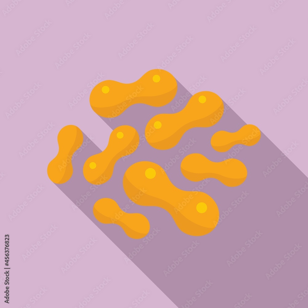 Microbiome icon flat vector. Probiotic bacteria Microbiome icon flat vector. Probiotic bacteria