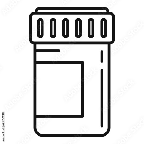 Medical probiotic icon outline vector. Lactobacillus gut