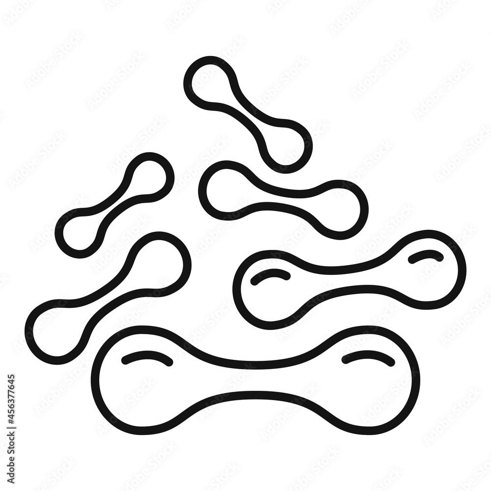 Lactic probiotic icon outline vector. Lactobacillus bacteria Lactic probiotic icon outline vector. Lactobacillus bacteria
