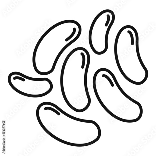 Bulgaricus probiotic icon outline vector. Good bifidobacterium