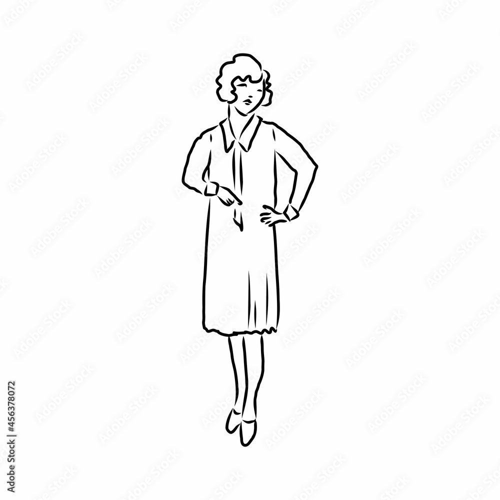 ladies and gentlemen. Man and woman figure collection. Vintage Hand Drawn Clothing. Retro Illustration in ancient engraving style ladies and gentlemen. Man and woman figure collection. Vintage Hand Drawn Clothing. Retro Illustration in ancient engraving style