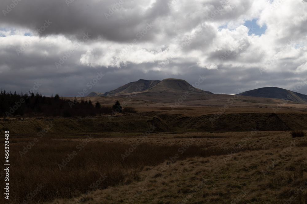 clouds in the mountains