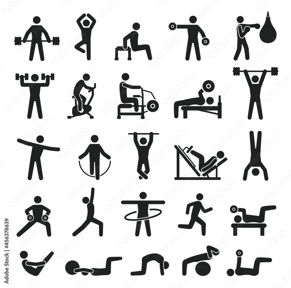 Fitness Icon.athlete Vector & Photo (Free Trial)