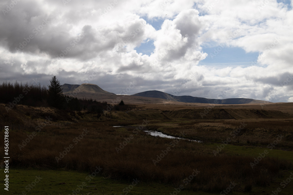 clouds over the mountains