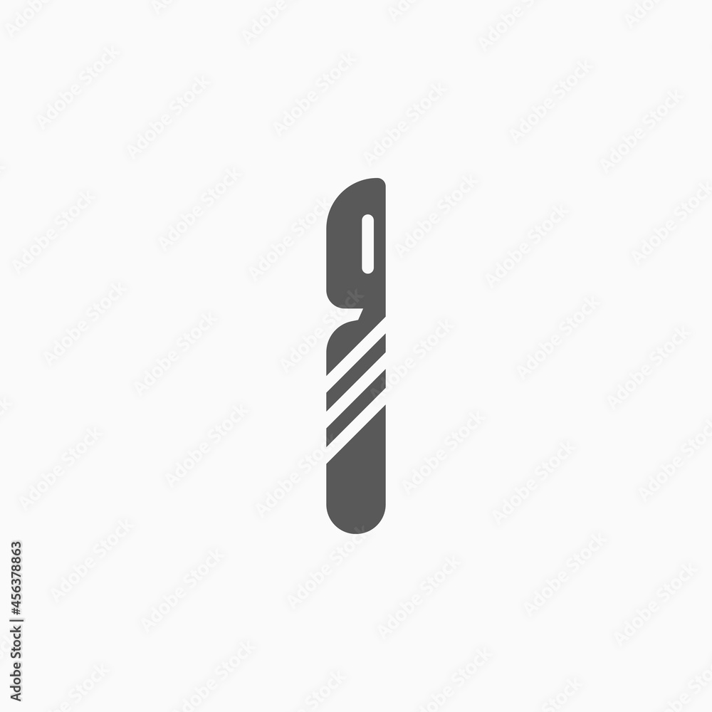 scalpel icon, lancet vector, health illustration scalpel icon, lancet vector, health illustration