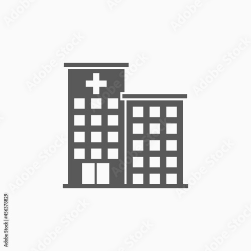 hospital icon, infirmary vector, sanatorium illustration