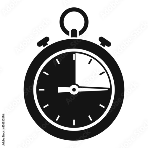 Stopwatch icon simple vector. Stop clock