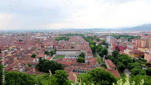 Panorama of Brescia seen from the castle