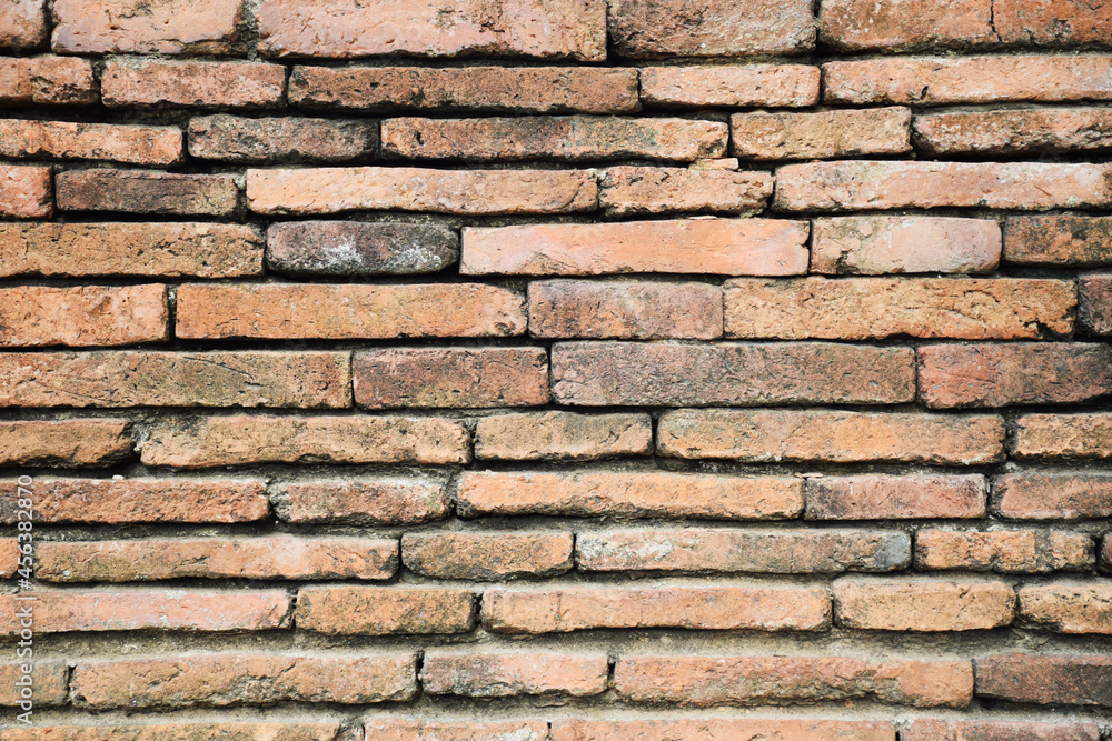 Clay brick wall for background Clay brick wall for background