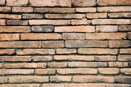 Clay brick wall for background