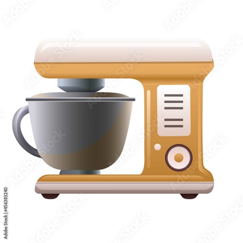 Food machine icon cartoon vector. Kitchen mixer