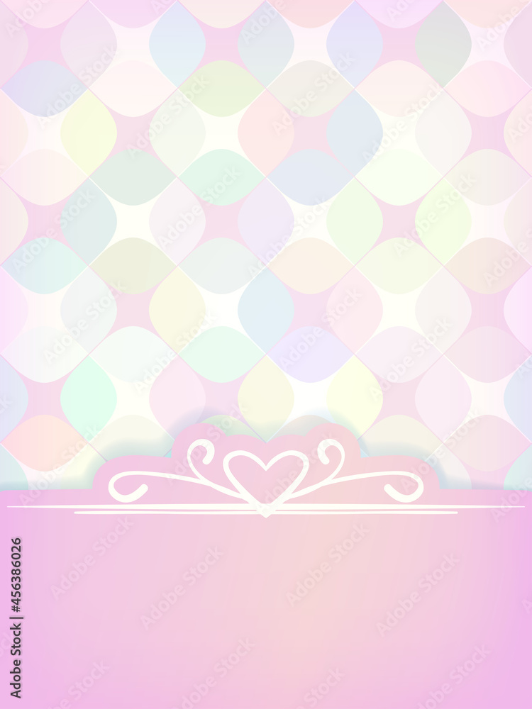 Template for greeting card or invitation
