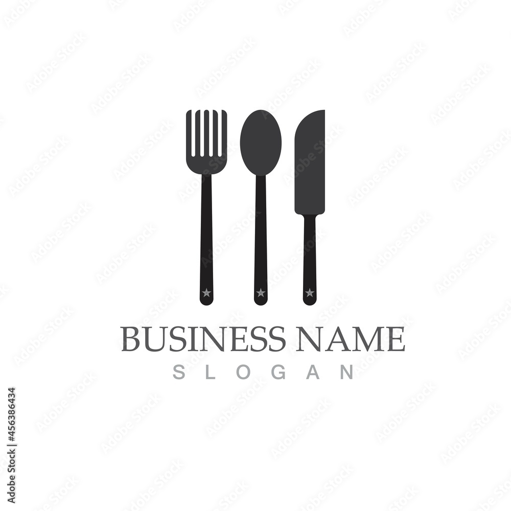 fork and spoon icon vector template fork and spoon icon vector template