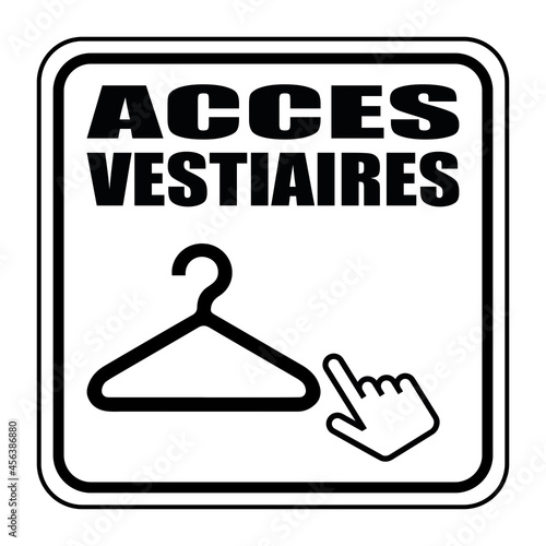 Logo accès vestiaires.