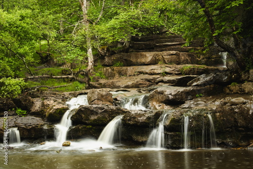 Waterfall on the River Swale in the village of Keld North Yorkshire