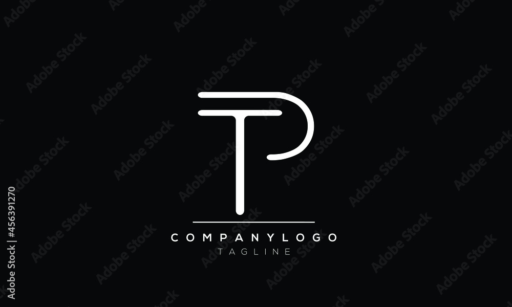 Abstract Letter Initial TP PT Vector Logo Design Template Abstract Letter Initial TP PT Vector Logo Design Template