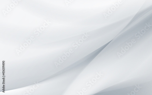 Abstract white wavy with blurred light curved lines background. Vector illustration