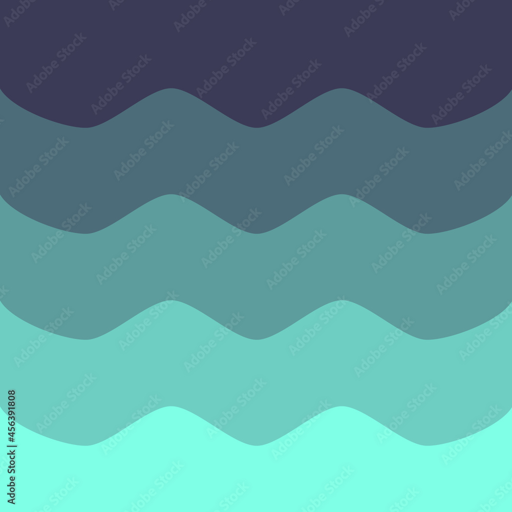 Abstract gradient blue wave background for inserting your message.