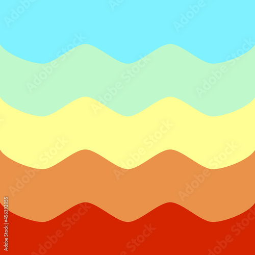 Abstract colorful wave background for inserting your text. © Mr.Frost
