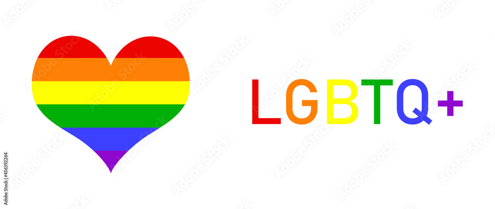 Fototapeta premium Pattern LGBTQ+ for vector stock illustration.Lesbians and gays community .Colorful rainbow symbol flag.Gay pride month event day. 