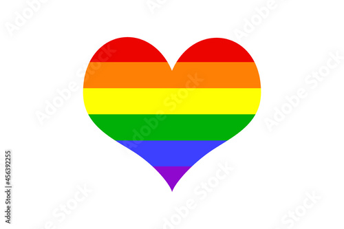 Free Download rainbow heart with flag.Pattern LGBTQ+ for vector stock illustration. - GFXLoad