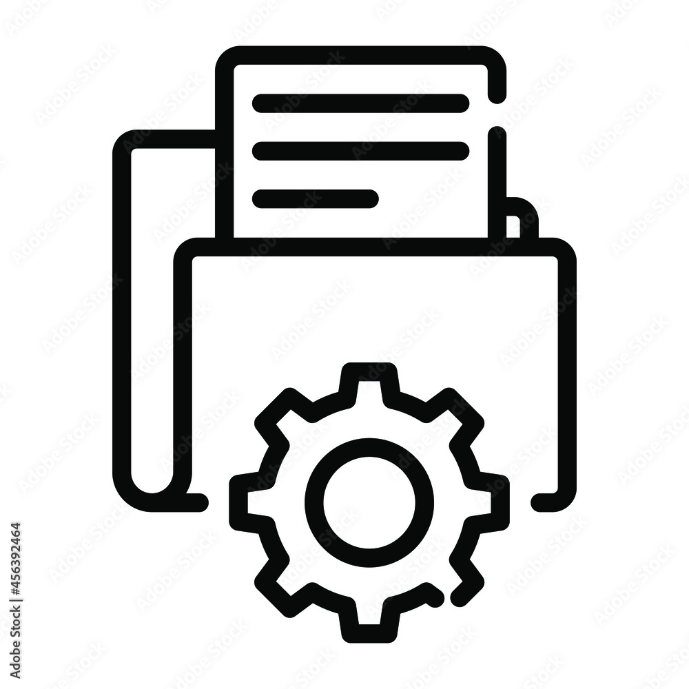 folder setting outline design, SEO and web flat design for mobile concepts and web apps. Collection of modern infographic logo and pictogram. folder setting outline design, SEO and web flat design for mobile concepts and web apps. Collection of modern infographic logo and pictogram.