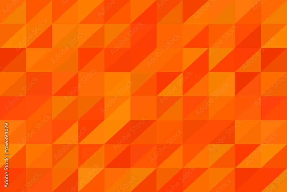 Abstract geometric background with orange and red triangles