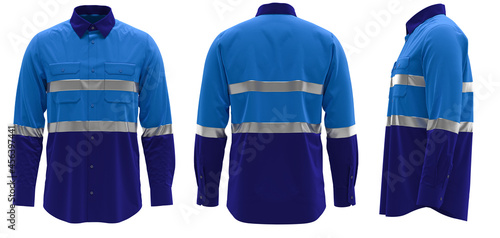 Картината върху платно Hi-Vis workwear shirt, Safety shirt