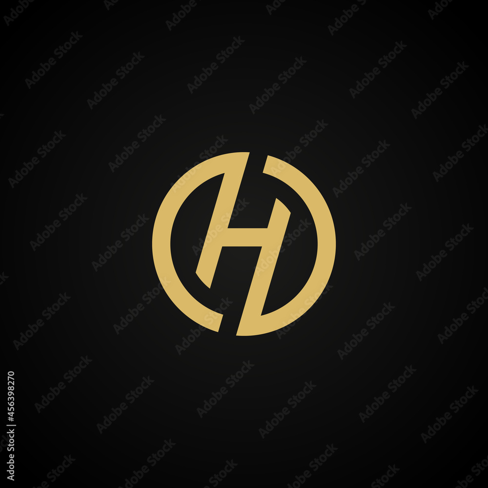 Gold oblique H logo decorative abstract circle initial letter luxury logo template for brand identity company vector graphic design
Gold oblique H logo decorative abstract circle initial letter luxury logo template for brand identity company vector graphic design