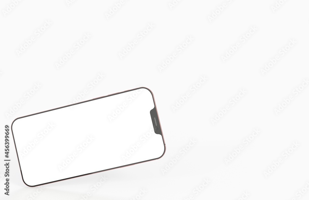 Modern smartphone mockup, isometric position. Realistic 3d Modern smartphone mockup, isometric position. Realistic 3d