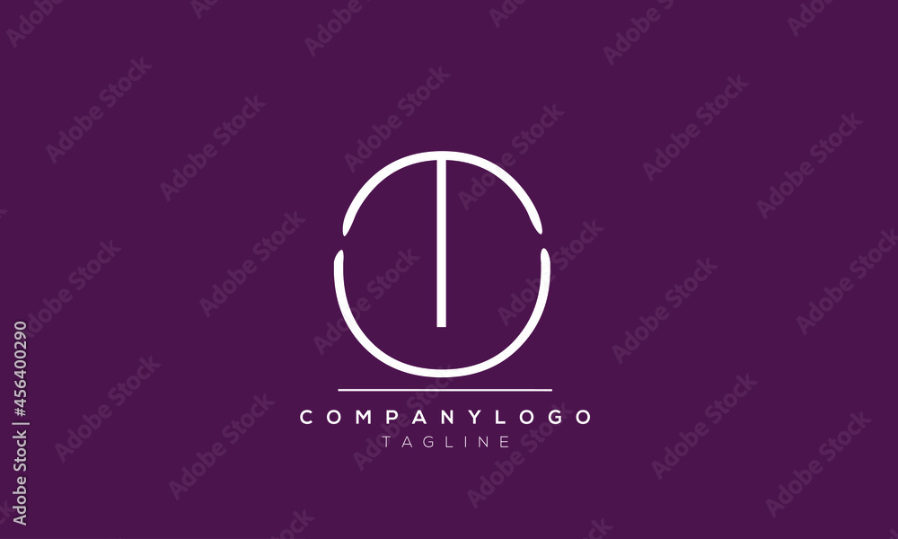 Abstract Letter Initial OT TO Vector Logo Design Template Abstract Letter Initial OT TO Vector Logo Design Template