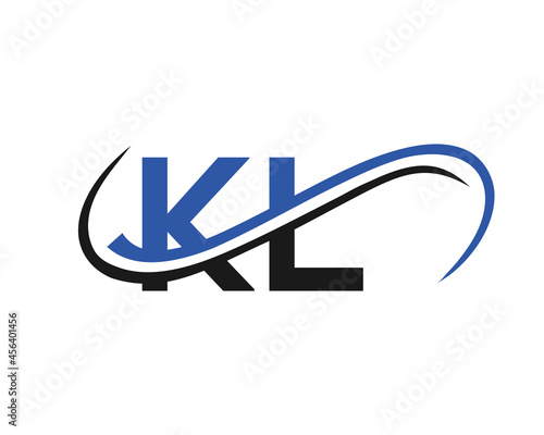 Initial KL Logo Design. KL Letter Linked Business Logo. KL logo Design for Financial, Development, Investment, Real Estate And Management Company Vector Template photo