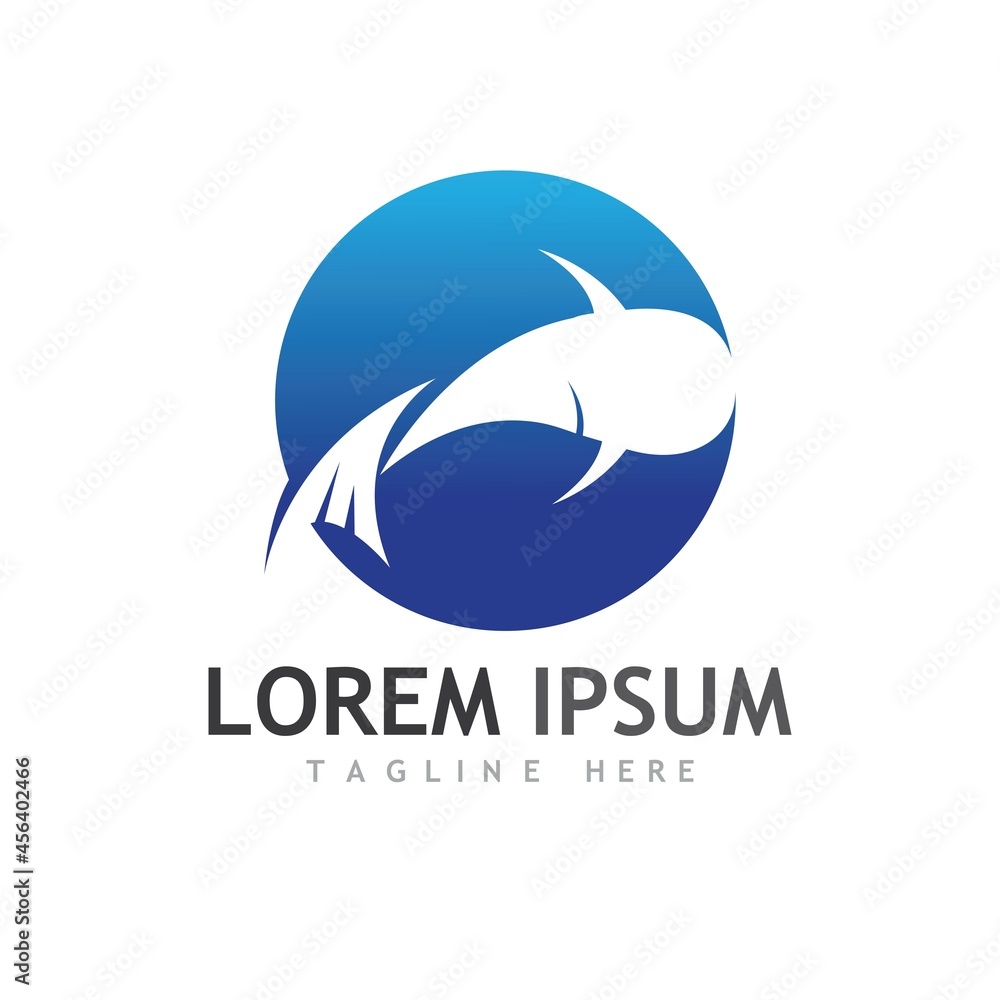 Obraz premium Fish logo template