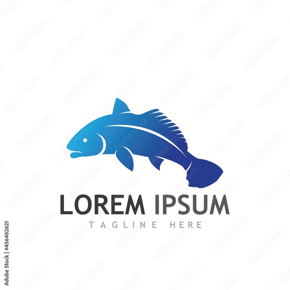 Obraz premium Fish logo template