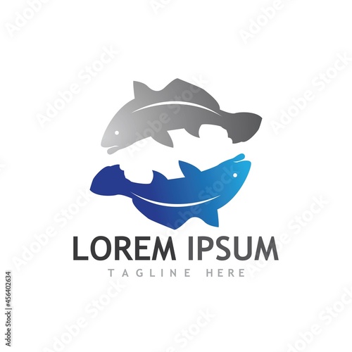 Fish logo template